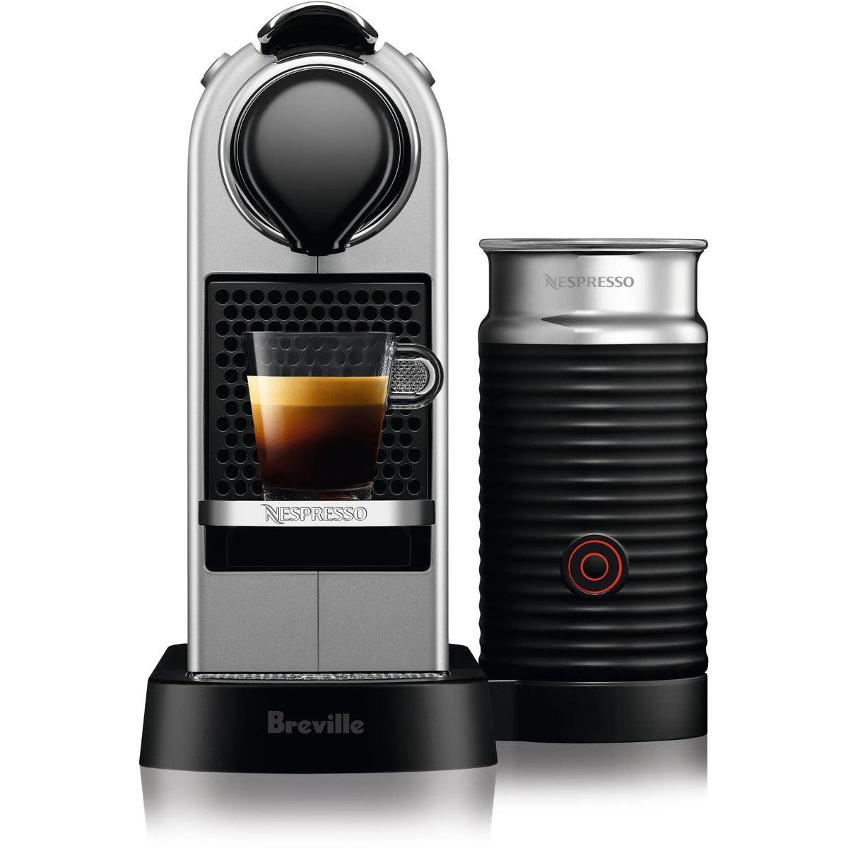 Cafeteira Nespresso Breville Citiz & Milk BEC660 automática silver para cápsulas monodose 127V